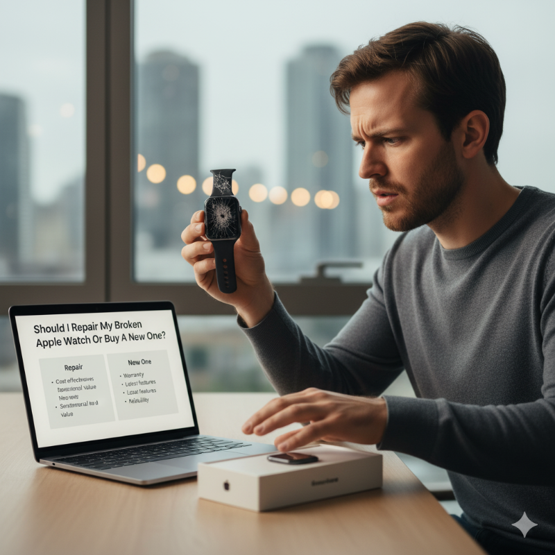 Should I repair my broken apple watch or buy a new one?